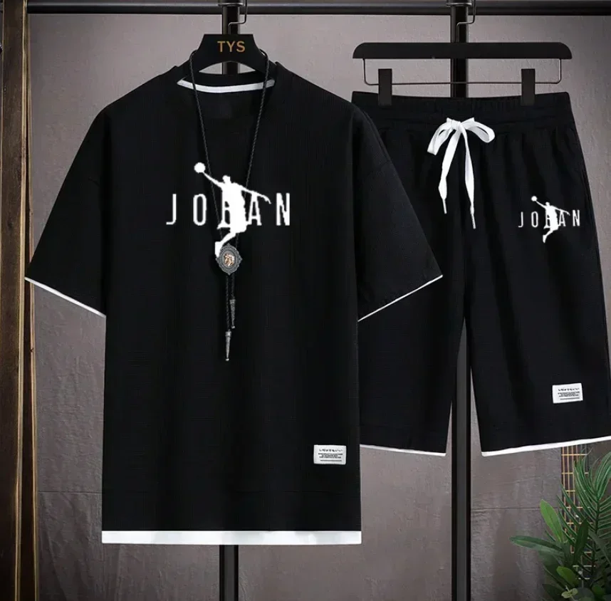 Streetwear Brand Designer - طقم رجالي صيفي 2026 من قطعتين: