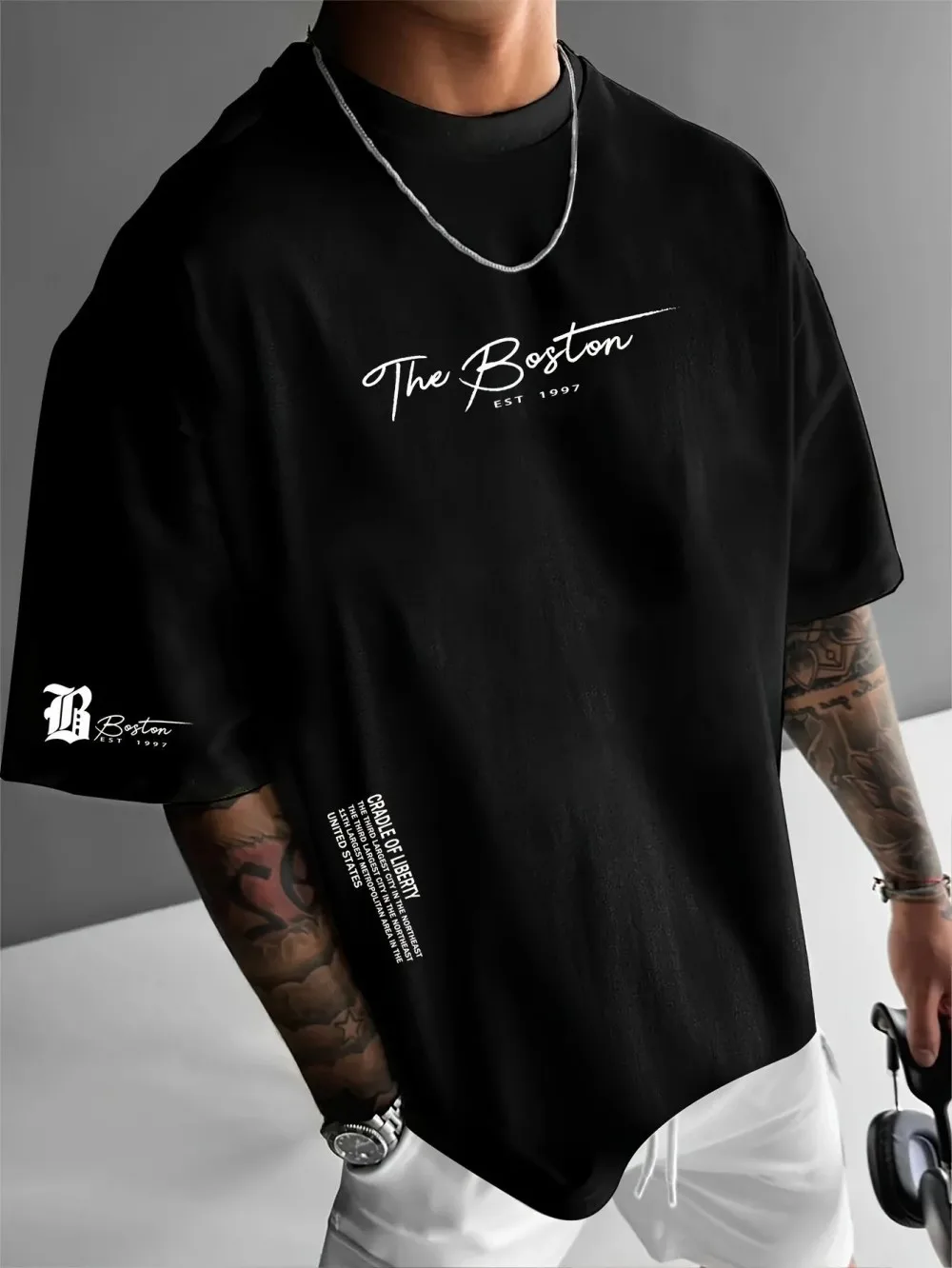 أحدث تي شيرت رجالي فاخر مطبوع  - مراجعة Quality Streetwear Brand وسعره