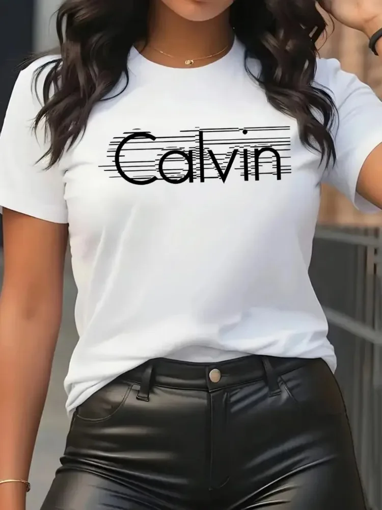 كالفين المرأة تي شيرت الترفيه  - مراجعة Quality Streetwear Brand وسعره